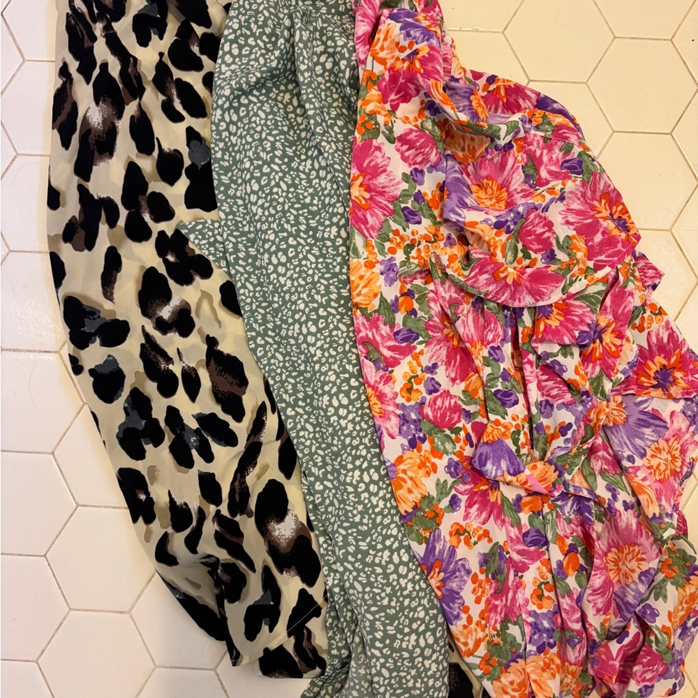 3 wrap around skirts